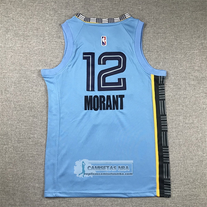 Camiseta Nino Memphis Grizzlies Ja Morant NO 12 Statement 2022-23 Azul